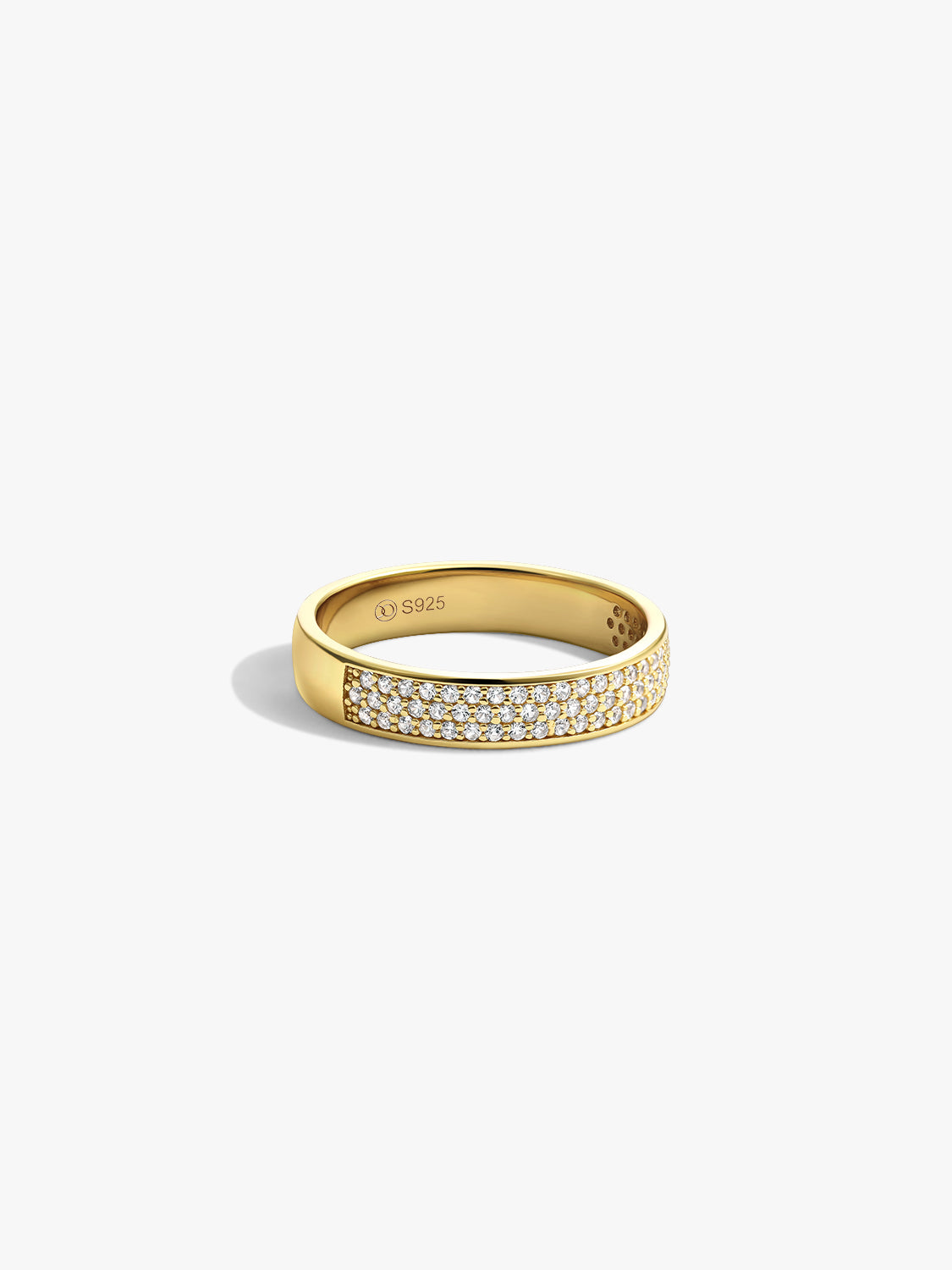 Pave Crystal Bold Stacker Ring